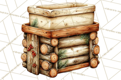 Rustic Homestead Kitchen Clipart | Farmhouse Kitchen Png Product Image 2