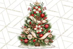 Boutique Christmas Highland Cows PNG Product Image 3