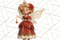 Fairy Tale Christmas Clipart, Enchanted Royal Winter Png Product Image 3