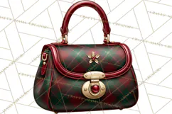 Christmas Handbag Clipart PNG, Holiday Purse Illustrations Product Image 3