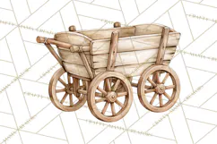 Christmas Nativity Clipart, Watercolor Nativity Scene PNG Product Image 4
