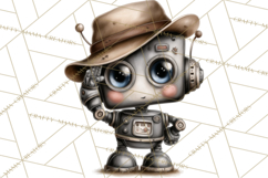 Western Robot Clipart PNG Files, Western Clip Art Product Image 4