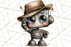 Western Robot Clipart PNG Files, Western Clip Art Product Image 4