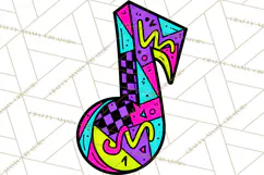 80s Retro Doodle Accessories PNG Product Image 5
