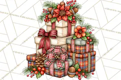 Boutique Christmas Highland Cows PNG Product Image 5