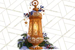 Fairy Tale Christmas Clipart, Enchanted Royal Winter Png Product Image 5