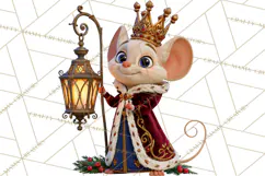 Fairy Tale Christmas Clipart, Enchanted Royal Winter Png Product Image 2