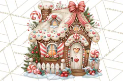Gingerbread Fairyland Christmas PNG Clipart Product Image 2
