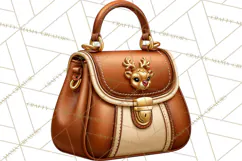 Christmas Handbag Clipart PNG, Holiday Purse Illustrations Product Image 2