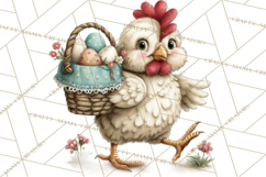 Spring Chickens Gardening Farm Clipart PNG, Chicks Clip Art Product Image 5