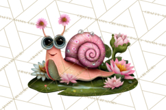 Cute Turtle Frog Alligator Pond Animals Clipart PNG Product Image 5