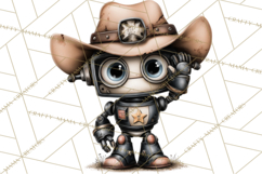 Western Robot Clipart PNG Files, Western Clip Art Product Image 5
