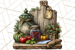 Rustic Homestead Kitchen Clipart | Farmhouse Kitchen Png Product Image 2