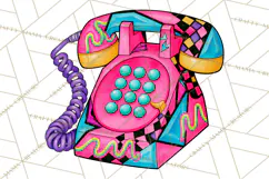 80s Retro Doodle Accessories PNG Product Image 3