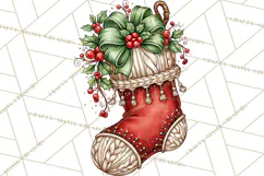 Boutique Christmas Highland Cows PNG Product Image 4