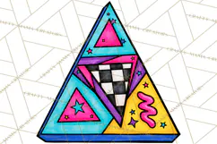 80s Retro Doodle Accessories PNG Product Image 4