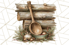 Rustic Homestead Kitchen Clipart | Farmhouse Kitchen Png Product Image 3