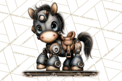 Western Robot Clipart PNG Files, Western Clip Art Product Image 3
