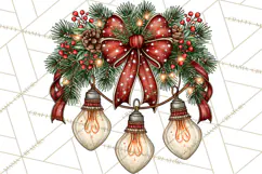 Boutique Christmas Highland Cows PNG Product Image 5