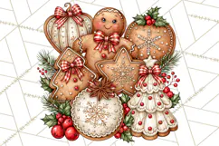 Boutique Christmas Highland Cows PNG Product Image 2