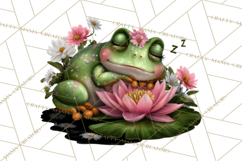 Cute Turtle Frog Alligator Pond Animals Clipart PNG Product Image 5