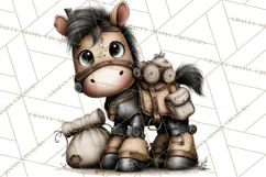 Western Robot Clipart PNG Files, Western Clip Art Product Image 5