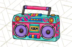 80s Retro Doodle Accessories PNG Product Image 3