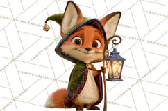 Fairy Tale Christmas Clipart, Enchanted Royal Winter Png Product Image 3
