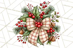 Boutique Christmas Highland Cows PNG Product Image 3