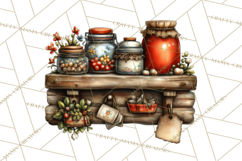 Rustic Homestead Kitchen Clipart | Farmhouse Kitchen Png Product Image 2