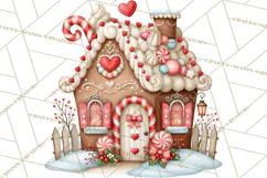 Gingerbread Fairyland Christmas PNG Clipart Product Image 3