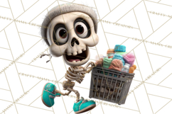 Funny Skeletons Clipart, Funny PNG, Funny Life Clip Art Product Image 3
