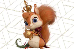 Fairy Tale Christmas Clipart, Enchanted Royal Winter Png Product Image 4