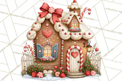 Gingerbread Fairyland Christmas PNG Clipart Product Image 4
