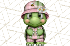 Golfing Frog Turtle Alligator Argyle Clipart PNG Product Image 3