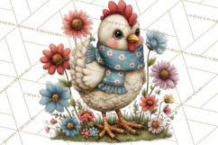 Spring Chickens Gardening Farm Clipart PNG, Chicks Clip Art Product Image 3
