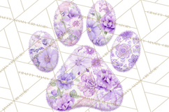 Cat Paw Prints Clipart PNG, Patchwork Kitty Paw Art Product Image 4