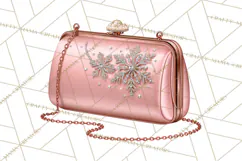 Christmas Handbag Clipart PNG, Holiday Purse Illustrations Product Image 5