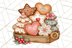Gingerbread Fairyland Christmas PNG Clipart Product Image 5