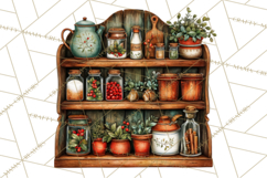 Rustic Homestead Kitchen Clipart | Farmhouse Kitchen Png Product Image 4