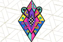 80s Retro Doodle Accessories PNG Product Image 2