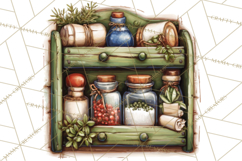 Rustic Homestead Kitchen Clipart | Farmhouse Kitchen Png Product Image 5
