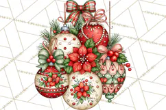 Boutique Christmas Highland Cows PNG Product Image 3