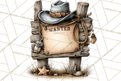 Western Robot Clipart PNG Files, Western Clip Art Product Image 2