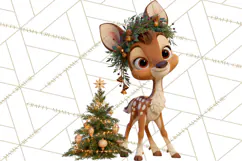 Fairy Tale Christmas Clipart, Enchanted Royal Winter Png Product Image 3