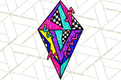 80s Retro Doodle Accessories PNG Product Image 3