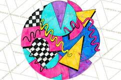 80s Retro Doodle Accessories PNG Product Image 4