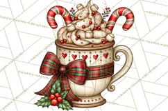 Boutique Christmas Highland Cows PNG Product Image 4