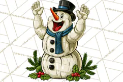 Merry Moods Snowman Christmas Clipart | Funny Holiday Png Product Image 4