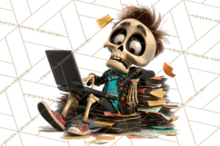 Funny Skeletons Clipart, Funny PNG, Funny Life Clip Art Product Image 2